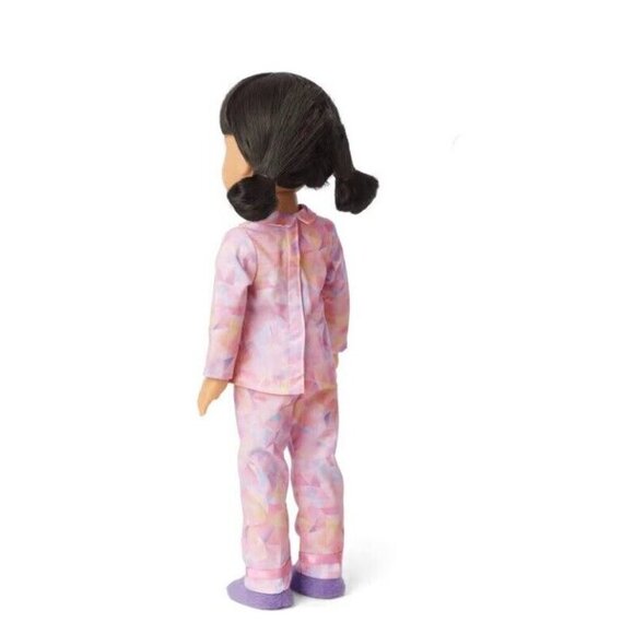 NIB American Girl WellieWishers 14.5" Doll Gwynn Tan Powder Pink Pajamas - Picture 6 of 6